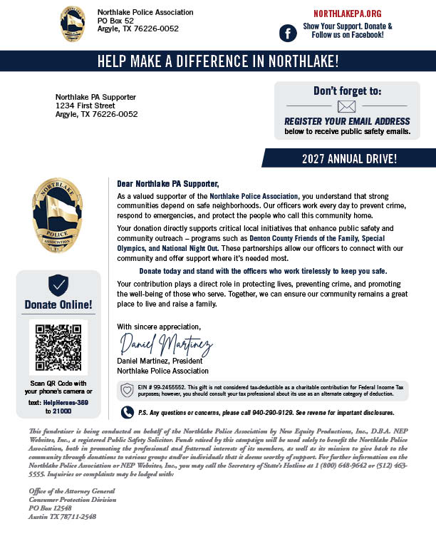 Donation Letter